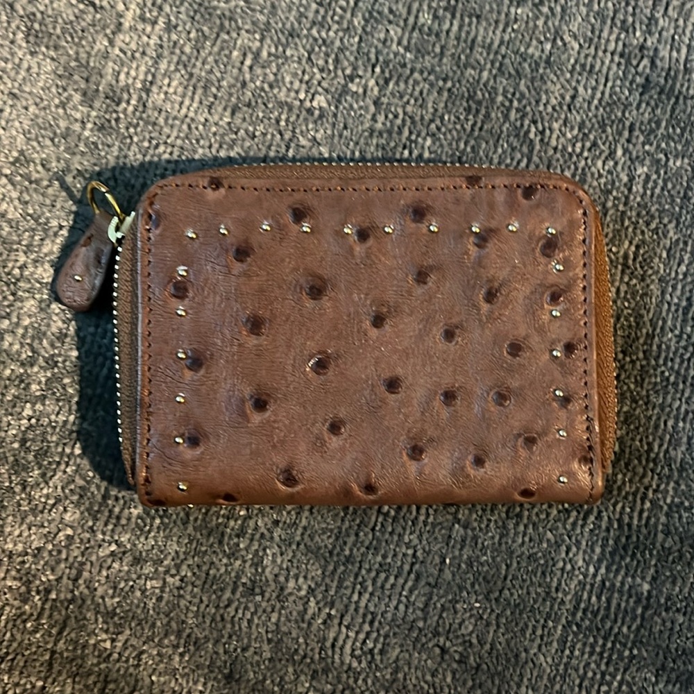 Lauren Merkin brown card wallet